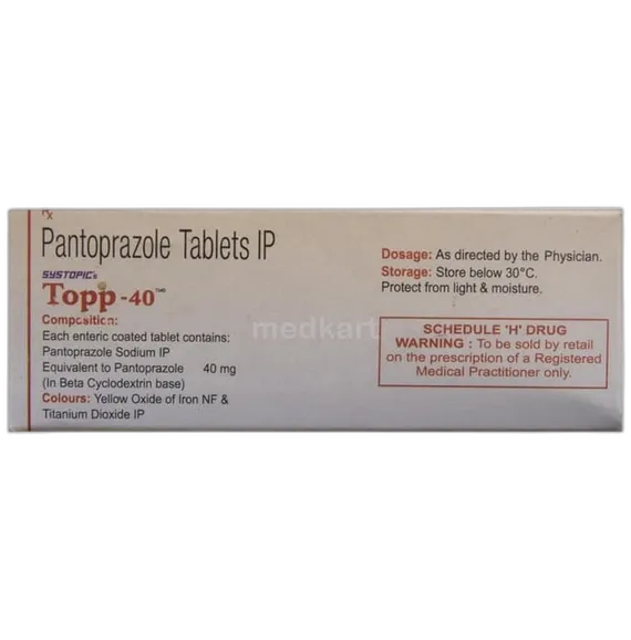 topp 40mg tablet 10's